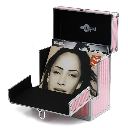 Кейс для виниловых пластинок 12" Retro Musique for 40 LPS Rose - цена, характеристики, отзывы, рассрочка, фото 2