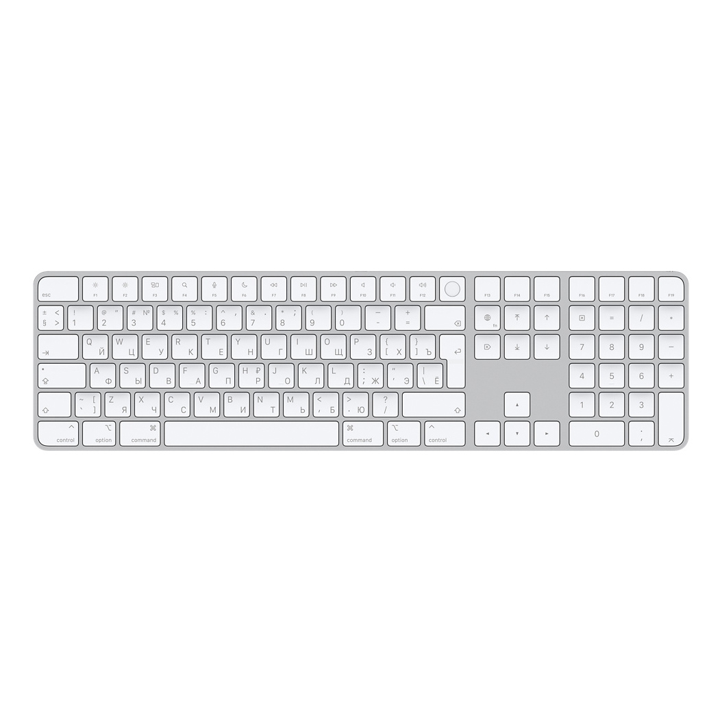 Клавиатура Apple Magic Keyboard with Touch ID and Numeric Keypad Silver