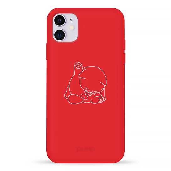 Чохол Pump Silicone Minimalistic Case for iPhone 11 Cat Balls #