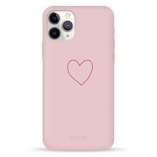 Чехол Pump Silicone Minimalistic Case for iPhone 11 Pro Krivoe Heart # - цена, характеристики, отзывы, рассрочка, фото 1
