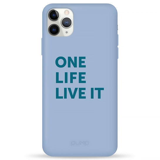 Чохол Pump Silicone Minimalistic Case for iPhone 11 Pro Max One Life # - ціна, характеристики, відгуки, розстрочка, фото 1