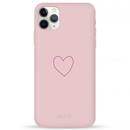 Чехол Pump Silicone Minimalistic Case for iPhone 11 Pro Max Krivoe Heart # - цена, характеристики, отзывы, рассрочка, фото 1