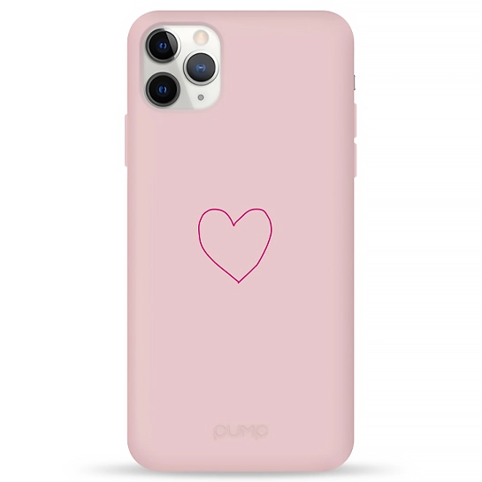 Чехол Pump Silicone Minimalistic Case for iPhone 11 Pro Max Kryve Heart #