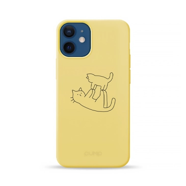 Чохол Pump Silicone Minimalistic Case for iPhone 12 mini Cat on Cat # - цена, характеристики, отзывы, рассрочка, фото 1