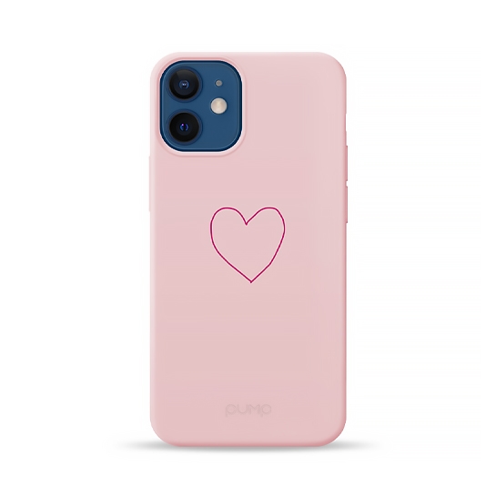 Чехол Pump Silicone Minimalistic Case for iPhone 12 mini Krivoe Heart # - цена, характеристики, отзывы, рассрочка, фото 1