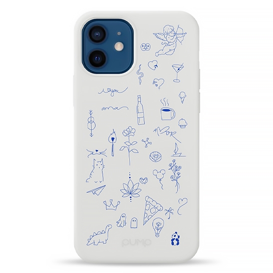 Чехол Pump Silicone Minimalistic Case for iPhone 12/12 Pro Ink # - цена, характеристики, отзывы, рассрочка, фото 2