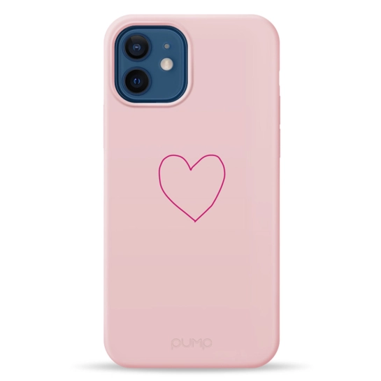 Чохол Pump Silicone Minimalistic Case for iPhone 12/12 Pro Kryve Heart #