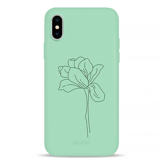 Чохол Pump Silicone Minimalistic Case for iPhone X/XS Bloom Flower # - цена, характеристики, отзывы, рассрочка, фото 1