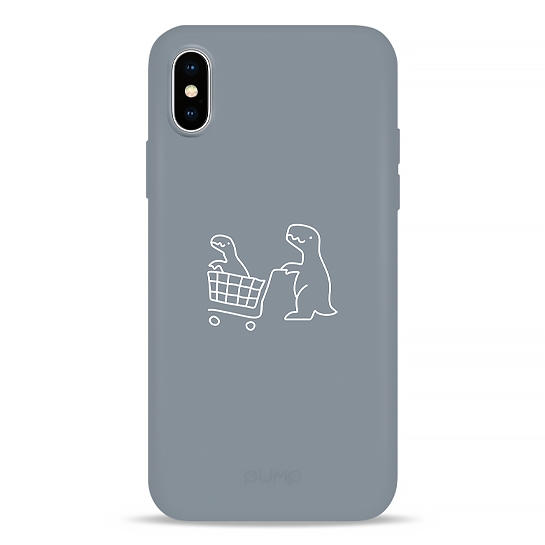 Чехол Pump Silicone Minimalistic Case for iPhone X/XS Dino Market # - цена, характеристики, отзывы, рассрочка, фото 1