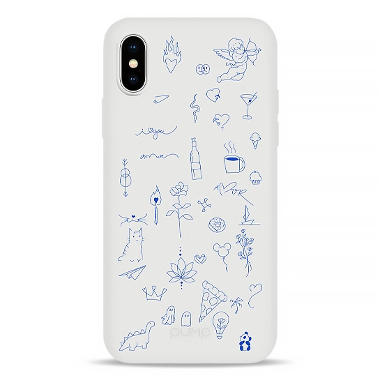 Чохол Pump Silicone Minimalistic Case for iPhone X/XS Ink #