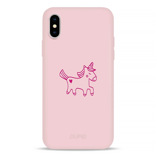 Чехол Pump Silicone Minimalistic Case for iPhone X/XS Unicorn #