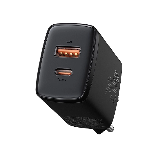 Сетевое зарядное устройство Baseus Compact Quick Charger EU 20W Black