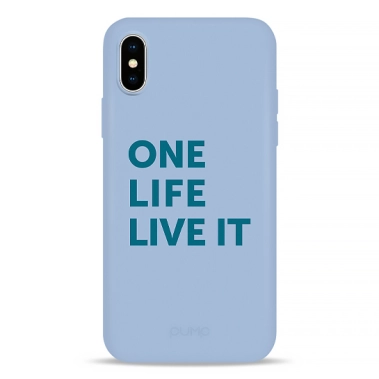 Чохол Pump Silicone Minimalistic Case for iPhone X/XS One Life # - цена, характеристики, отзывы, рассрочка, фото 1