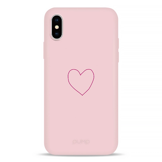 Чехол Pump Silicone Minimalistic Case for iPhone X/XS Kryve Heart #