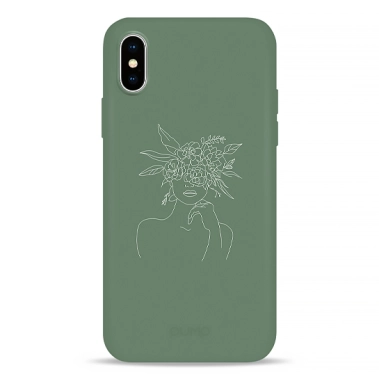 Чохол Pump Silicone Minimalistic Case for iPhone X/XS Flowerhat # - цена, характеристики, отзывы, рассрочка, фото 1