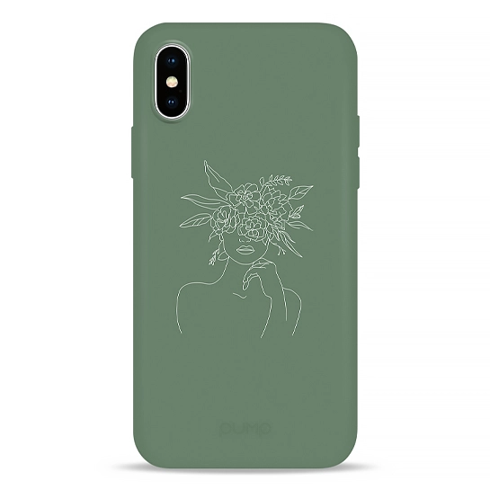 Чехол Pump Silicone Minimalistic Case for iPhone X/XS Flowerhat #