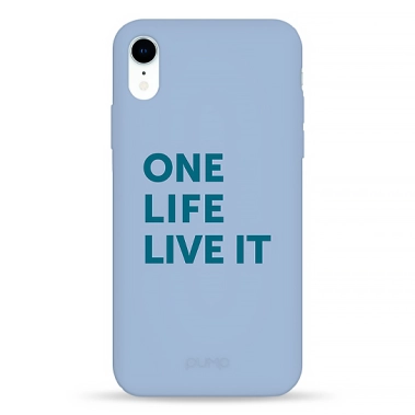 Чехол Pump Silicone Minimalistic Case for iPhone XR One Life # - цена, характеристики, отзывы, рассрочка, фото 1