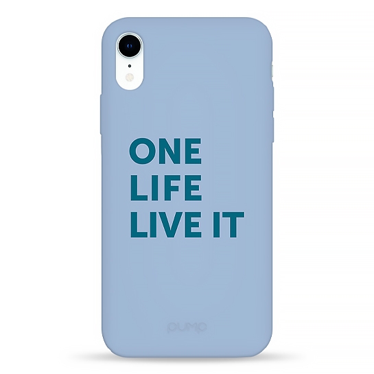 Чехол Pump Silicone Minimalistic Case for iPhone XR One Life # - цена, характеристики, отзывы, рассрочка, фото 1