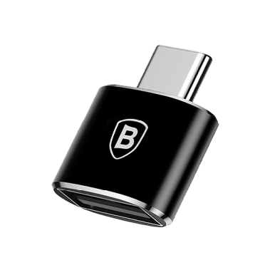 Перехідник Baseus USB Female To Type-C Male Adapter Converter Black