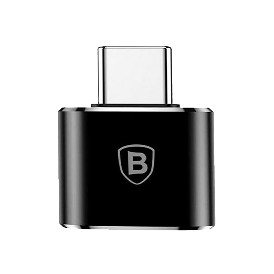 Перехідник Baseus USB Female To Type-C Male Adapter Converter Black - ціна, характеристики, відгуки, розстрочка, фото 2