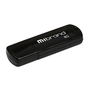 Флеш пам'ять Mibrand Grizzly USB 2.0 8GB Black - цена, характеристики, отзывы, рассрочка, фото 1