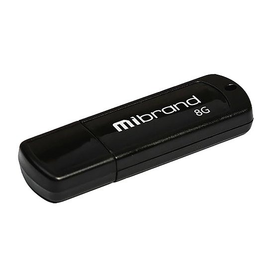 Внешний накопитель USB 2.0 Mibrand Grizzly 8Gb Black - цена, характеристики, отзывы, рассрочка, фото 1