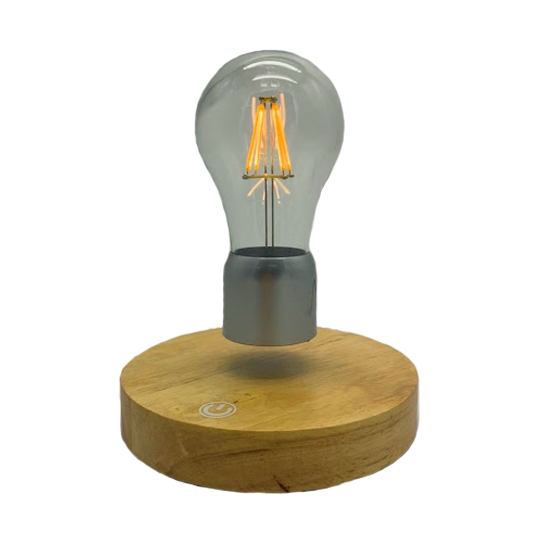 Левитирующий светильник Levitation Lamp Round Light Wood - цена, характеристики, отзывы, рассрочка, фото 1