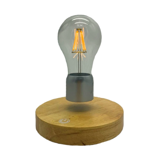 Левитирующий светильник Levitation Lamp Round Light Wood