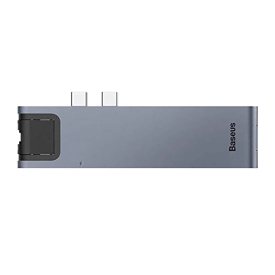 USB-хаб Baseus Thunderbolt C+Pro 7 in 1 HUB Docking Station Gray