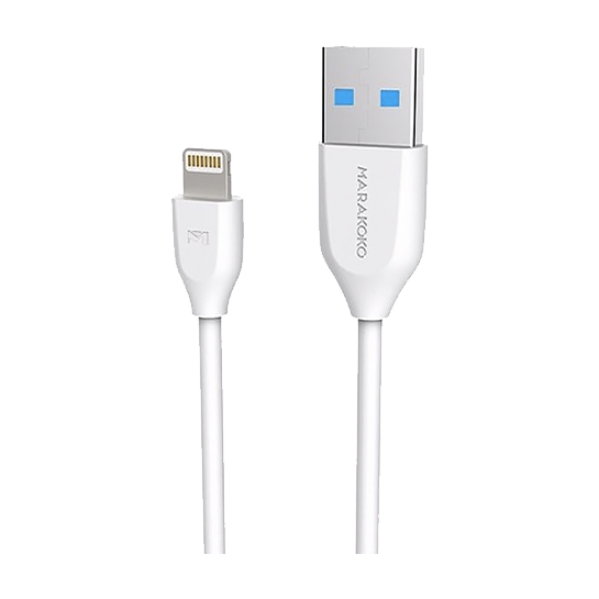 Кабель Marakoko Lightning to USB Charge Cable White 1m - ціна, характеристики, відгуки, розстрочка, фото 1