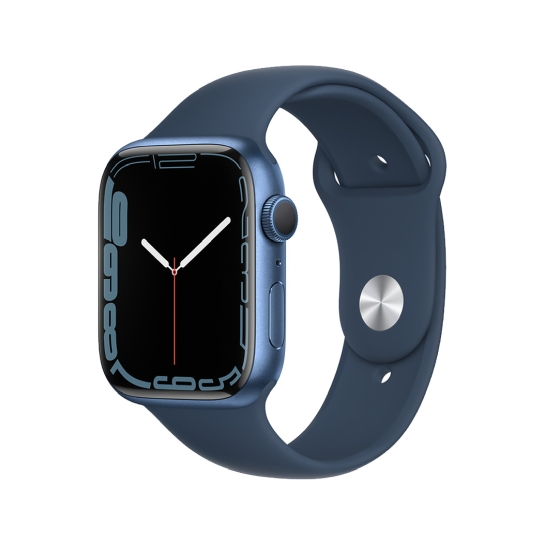 Смарт-годинник Apple Watch Series 7 41mm Blue Aluminum Case with Abyss Blue Sport Band - ціна, характеристики, відгуки, розстрочка, фото 1