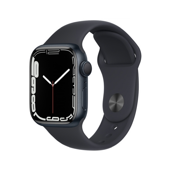 Смарт-годинник Apple Watch Series 7 41mm Midnight Aluminum Case with Midnight Sport Band - ціна, характеристики, відгуки, розстрочка, фото 1