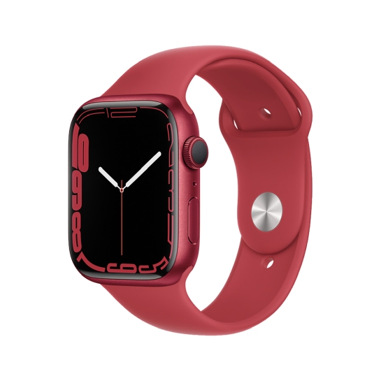 Смарт-часы Apple Watch Series 7 41mm PRODUCT (RED) Aluminum Case with Red Sport Band - цена, характеристики, отзывы, рассрочка, фото 1