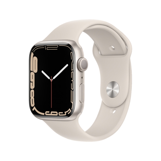 Смарт-годинник Apple Watch Series 7 41mm Starlight Aluminum Case with Starlight Sport Band - ціна, характеристики, відгуки, розстрочка, фото 1