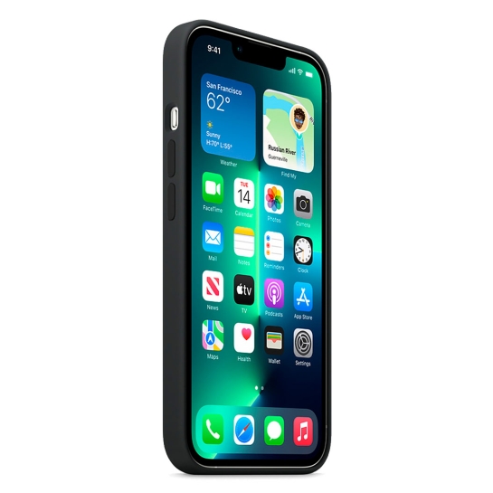 Чехол Apple Silicone Case with MagSafe for iPhone 13 Pro Midnight - цена, характеристики, отзывы, рассрочка, фото 3