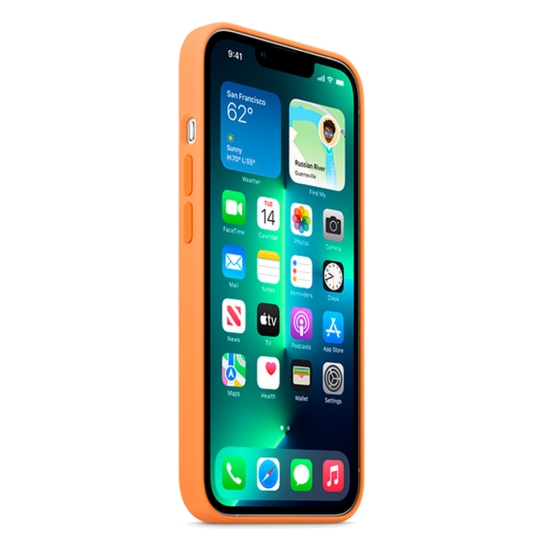 Чехол Apple Silicone Case with MagSafe for iPhone 13 Pro Marigold - цена, характеристики, отзывы, рассрочка, фото 3