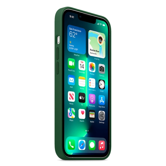 Чохол Apple Silicone Case with MagSafe for iPhone 13 Pro Clover - ціна, характеристики, відгуки, розстрочка, фото 3