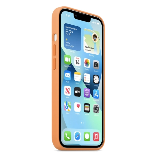 Чехол Apple Silicone Case with MagSafe for iPhone 13 Marigold - цена, характеристики, отзывы, рассрочка, фото 3