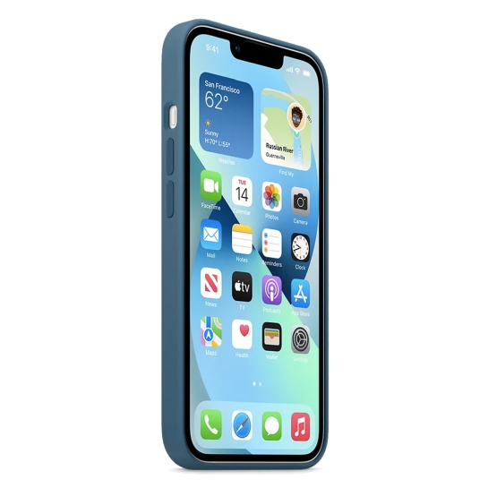 Чехол Apple Silicone Case with MagSafe for iPhone 13 Blue Jay - цена, характеристики, отзывы, рассрочка, фото 3