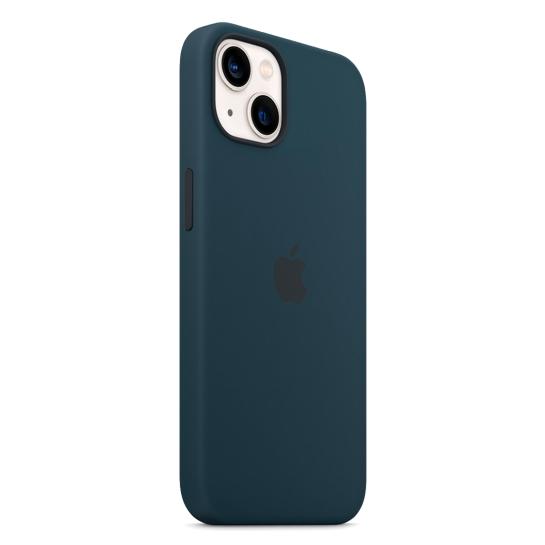 Чохол Apple Silicone Case with MagSafe for iPhone 13 Abyss Blue - ціна, характеристики, відгуки, розстрочка, фото 2