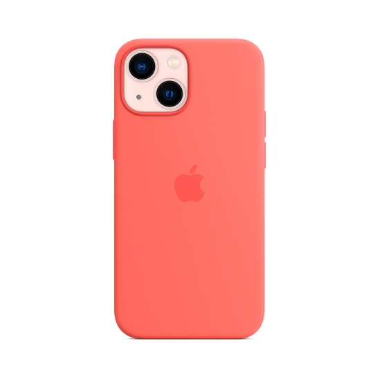 Чохол Apple Silicone Case with MagSafe for iPhone 13 Mini Pink Pomelo - ціна, характеристики, відгуки, розстрочка, фото 3
