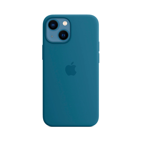 Чехол Apple Silicone Case with MagSafe for iPhone 13 Mini Blue Jay