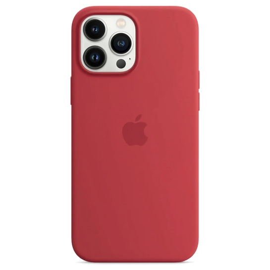 Чехол Apple Silicone Case with MagSafe for iPhone 13 Pro Max (PRODUCT)RED