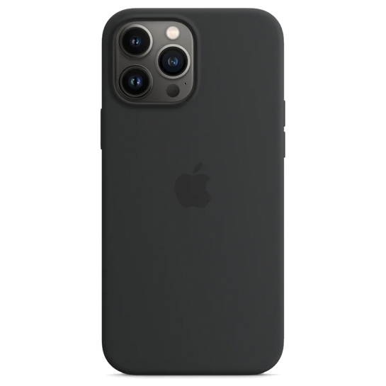 Чохол Apple Silicone Case with MagSafe for iPhone 13 Pro Max Midnight - ціна, характеристики, відгуки, розстрочка, фото 3