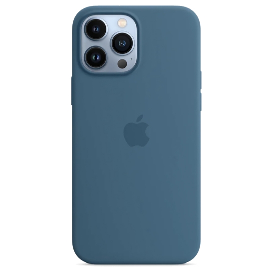 Чехол Apple Silicone Case with MagSafe for iPhone 13 Pro Max Blue Jay