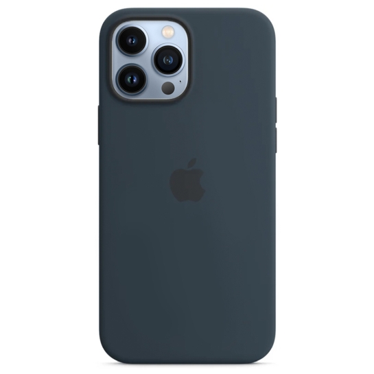 Чохол Apple Silicone Case with MagSafe for iPhone 13 Pro Max Abyss Blue - ціна, характеристики, відгуки, розстрочка, фото 4