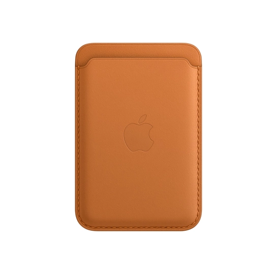 Чехол-бумажник iPhone Leather Wallet with MagSafe Golden Brown