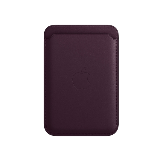Чехол-бумажник iPhone Leather Wallet with MagSafe Dark Cherry - цена, характеристики, отзывы, рассрочка, фото 1