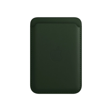 Чехол-бумажник iPhone Leather Wallet with MagSafe Sequoia Green - цена, характеристики, отзывы, рассрочка, фото 1
