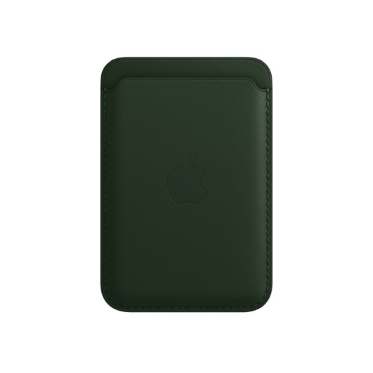 Чохол-бумажник iPhone Leather Wallet with MagSafe Sequoia Green - цена, характеристики, отзывы, рассрочка, фото 1